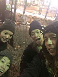 ニット帽に合わせた髪も、ありなのでは、、