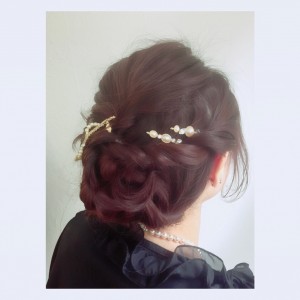 結婚式のヘアセット☆
