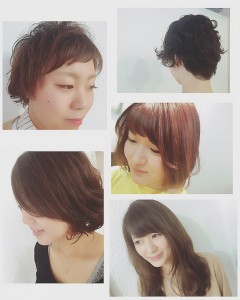 サロンにご来店のお客様。春Style♪