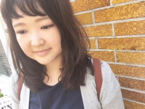 短めシースルーバング♪