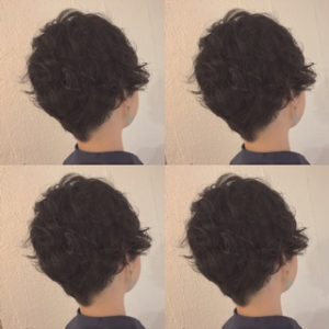 黒髪☆ショートパーマ風スタイル