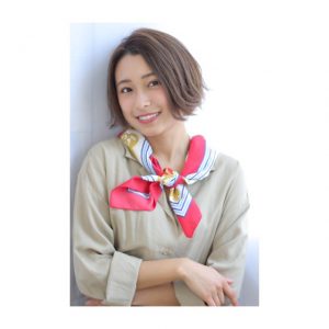 ★前髪長め小顔無造作ボブ×透明感グレージュ★