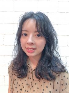 癖毛風ナチュラルスタイル。