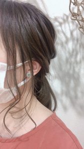 ♪後れ毛作るととっても楽ちん♪