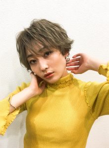 動きのあるキレイ系ショート♪。