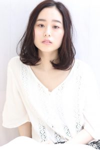 ワンカールで可愛くロブスタイル。