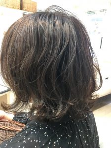 外ハネ×ウェーブボブ♪。