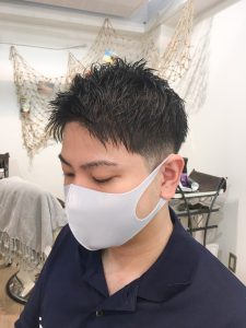 キレイに刈り上げて、カッコよくなりましょう♪。