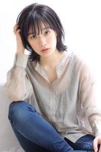 シンプルな外ハネスタイルもおすすめです♪。