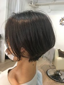 ショートはバランスが重要です♪。